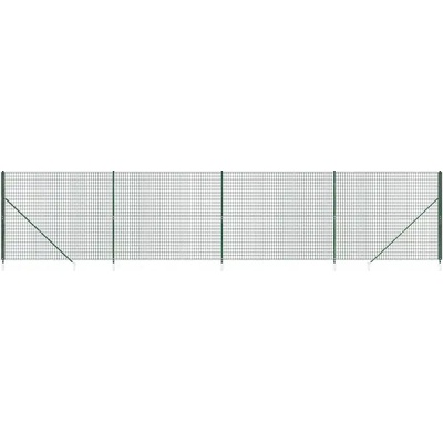 zahrada-XL Drátěný plot s kotevními hroty zelený 2 x 10 m