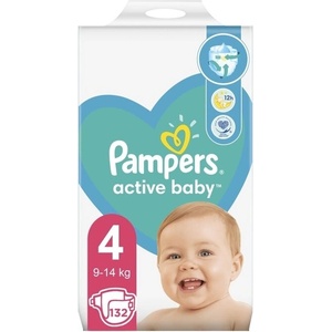 Pampers Макси gpp, пелени, №4, 132бр (95024-24)