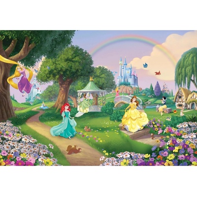 Komar Papírová fototapeta Disney Princess Rainbow 368 x 254 cm
