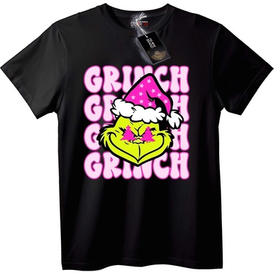 NOONEBRAND Тениска Grinch Дядо Коледа Шапка - 2XL, White