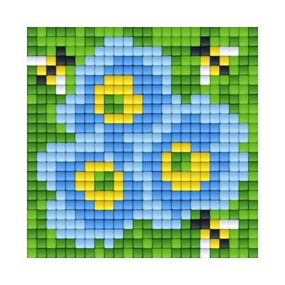 Bright Toys Мозайка с пиксели Bright Toys, 24x24 пиксела - Цветя (BT24014)