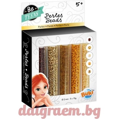 Buki France Комплект 5 цвята мъниста buki pe009 (bkpe009)