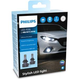 Philips Крушка, LED, фар за мъгла PHILIPS [~H8/H11/H16], 12/24V, 24W, 6000K, 1800lm, 2 бр