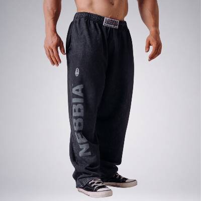 Nebbia NEBBIA x Olympia Pump Cover tepláky 954 černé - M