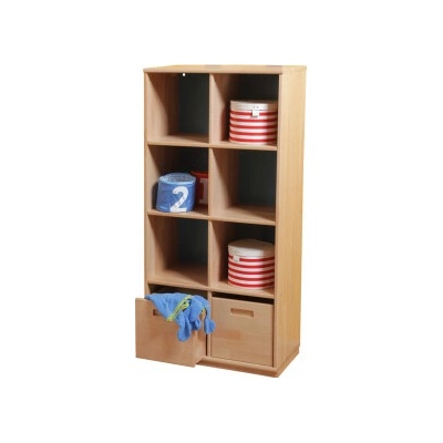Domestav Policový regál 2x4, buk cink