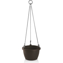 Gardenico Samozavlažovací závěsný květináč Marina hnědá pr. 25 cm