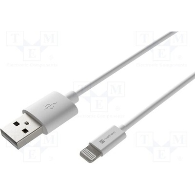 Natec NKA-2148 USB 2.0, vidlice Apple Lightning,USB A vidlice, 0,1m