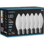 Mexen Nova 6x LED крушка E14, C37, 10W, Студена - 6500K, 1055 lm - L102-E14-1065-01x06 (L102-E14-1065-01x06)