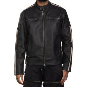 AFFLICTION мъжко яке affliction - silver chief - ЧЕРНО - 110ow407-bk