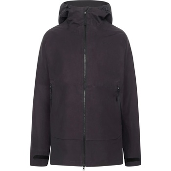 KnowledgeCotton Apparel Мъжко водоустойчиво яке KnowledgeCotton Apparel Vent Canvas 200 Shell Jacket Waterproof jacket - Black Jet (002-3950-0111)
