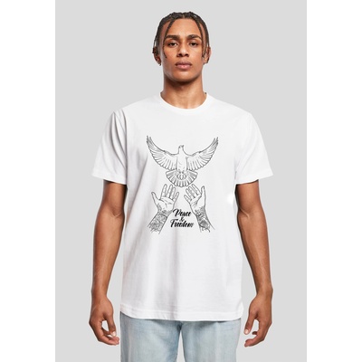 Mister Tee Тениска Peace & Freedom Tee white XXLUB-MT2828-00220 - Черен, размер XS