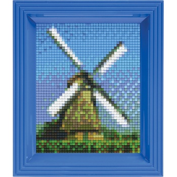 Pixelhobby Мозайка с рамка и пиксели Classic, Pixelhobby - Вятърна мелница (31232)