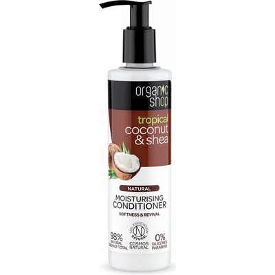 Organic Shop Tropický kokosový hydratační šampon s bambuckým máslem 280 ml