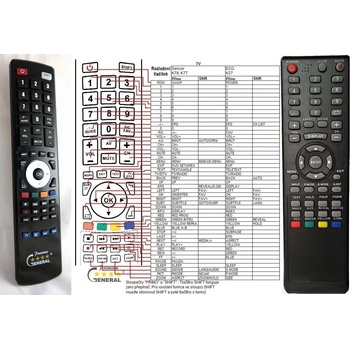 GENERAL SILVA SCHNEIDER LDT82-100HD - съвместимо дистанционно управление на марката General (LDT82-100HD)