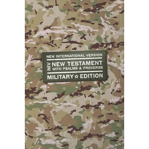 Niv, New Testament with Psalms and Proverbs, Military Edition, Compact, Paperback, Military Camo, Comfort Print (ISBN: 9780310461272)
