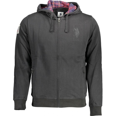 US Polo Assn mikina s kapucňou čierna