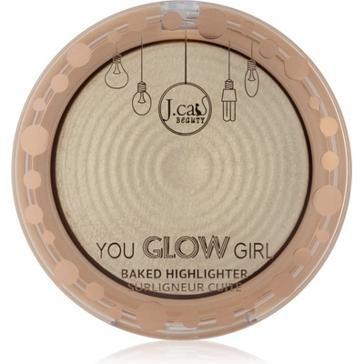 J. Cat Beauty You Glow Girl печен хайлайтър цвят 101 White Goddess 8.5 гр