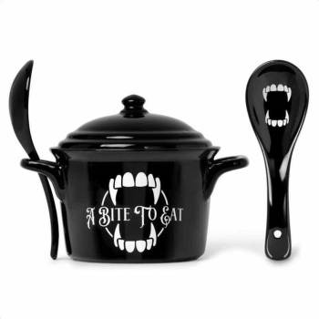 Image 1 of Alchemy gothic чаша с лъжица ALCHEMY GOTHIC - лого A Bite to Eat- MRB5