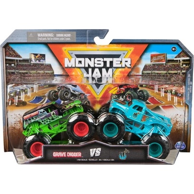 MONSTER JAM sběratelský kovový model auta Monster Truck set 2 modelů assort 1:64