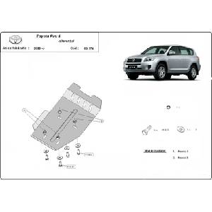 Scut Motor - Румъния Метална кора под диференциал toyota rav4 от 2006 до 2010 (73851)