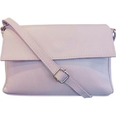 Vera Pelle kožená dámská crossbody s klopou 1533- D57 béžová béžová