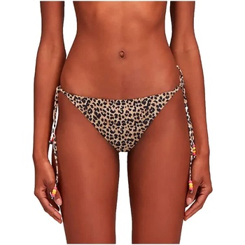 SUNDEK Anita sweet leopard print adjustable hip briefs bikini bottom - Brown (Durian)