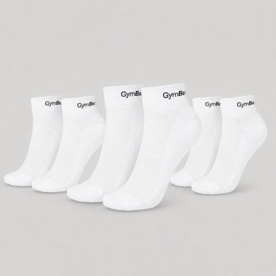 GymBeam Чорапи Quarter 3Pack White XL
