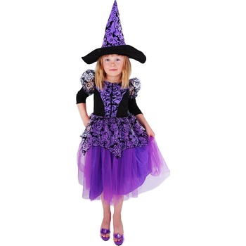 Čarodějnice fialová/Halloween s rukávy