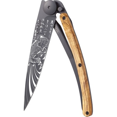 DEEJO Джобен нож Deejo Olive Wood - Samurai, 37 g (1GB000166)