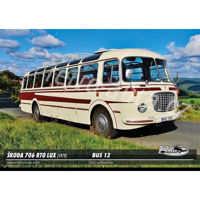 Pohlednice BUS č. 12 - ŠKODA 706 RTO LUX (1979)