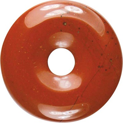 Milujeme Kameny Jaspis červený - donut cca 2 cm