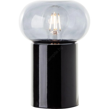 Brilliant - Настолна лампа KNUT 1xE27/25W/230V черен/прозрачен (BI0168)