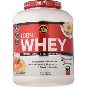ALL STARS 100% Whey Protein Powder 2270g Peach Yoghurt - 1227