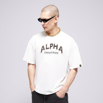 Alpha Industries Тениска College T мъжки Дрехи Тениски 14650109 Бял S (14650109)