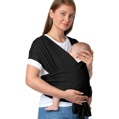 Momcozy Wrap Carrier Black – Zboží Mobilmania