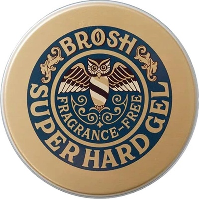 Silný gél na vlasy bez parfumácie BROSH Mini Super hard gel Fragrance free 70 g