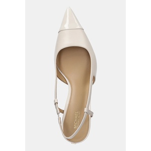 MICHAEL Michael Kors Кожени обувки с тънък ток Alora Toe Cap Mid Sling