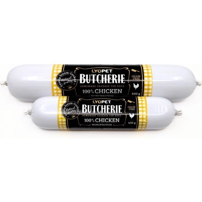 Lyopet Butcherie Chicken sausage 400 g