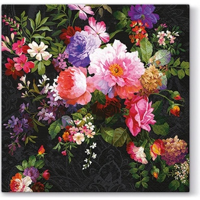 PAW servítky L Roses on Velvet 33x33cm