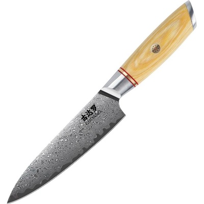 Gudaro Damaškový kuchyňský nůž HIKARI 5", 67 vrstev oceli, délka 12,5 cm GD1005-C