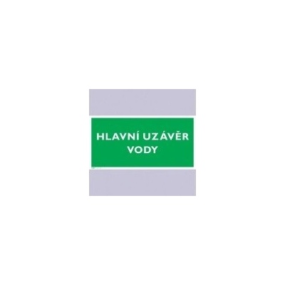 Tabulka - Hlavní uzávěr vody 30 x 15 cm