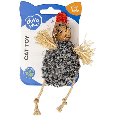 Duvoplus - Котешка играчка коркова патица, 13Х8Х3 см