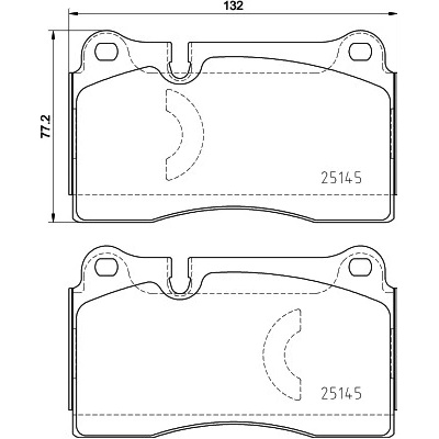 BREMBO Sada brzdových platničiek kotúčovej brzdy P 85 159