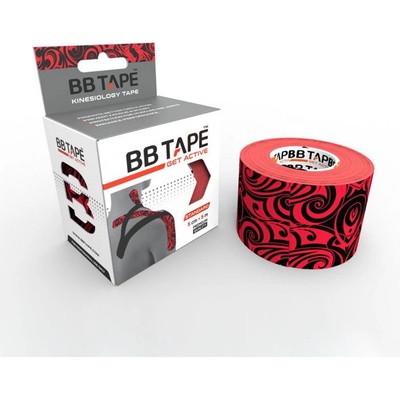 BB tape Tattoo s designem tetovania červená 5 cm x 5 m