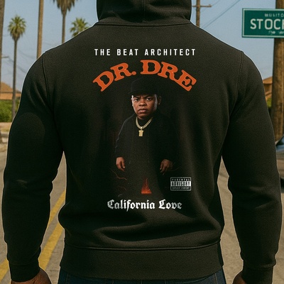 Hoodstyle Rap Toon Dr. Dre мъжко худиHOOD-hoodie-1415 - Черен , размер