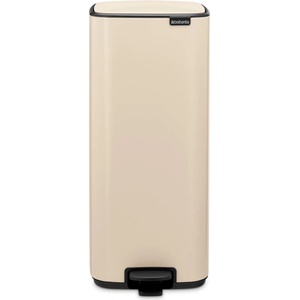 Brabantia Кош за боклук Brabantia Bo Pedal 1010124, 30 л, Леко затваряне, Противоплъзгаща основа, Бежов (1010124)