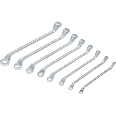 BGS technic Sada oboustranných očkových klíčů zalomené 6 x 7 - 20 x 22 mm 8dílná BGS 1213
