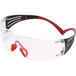 3M SecureFit SF401SGAF-RED EU Защитни очила, прозрачен визьор (7100148026)