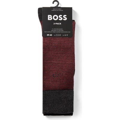 Boss Чорапи Boss Men's Houndstooth Crew Socks - Charcoal 013