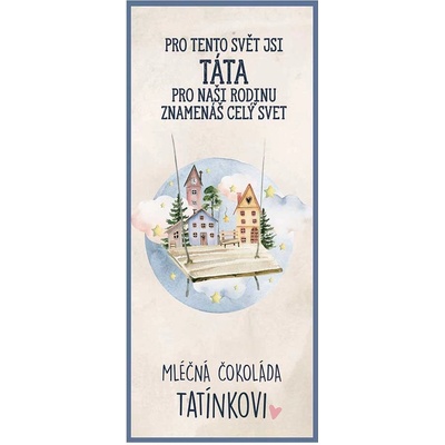 Bohemia Gifts Dárková mléčná 100 g Táta